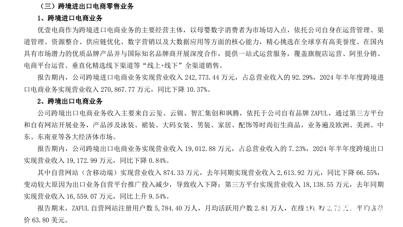 半年26亿营收亏692万，跨境通要靠进口母婴业务破局？