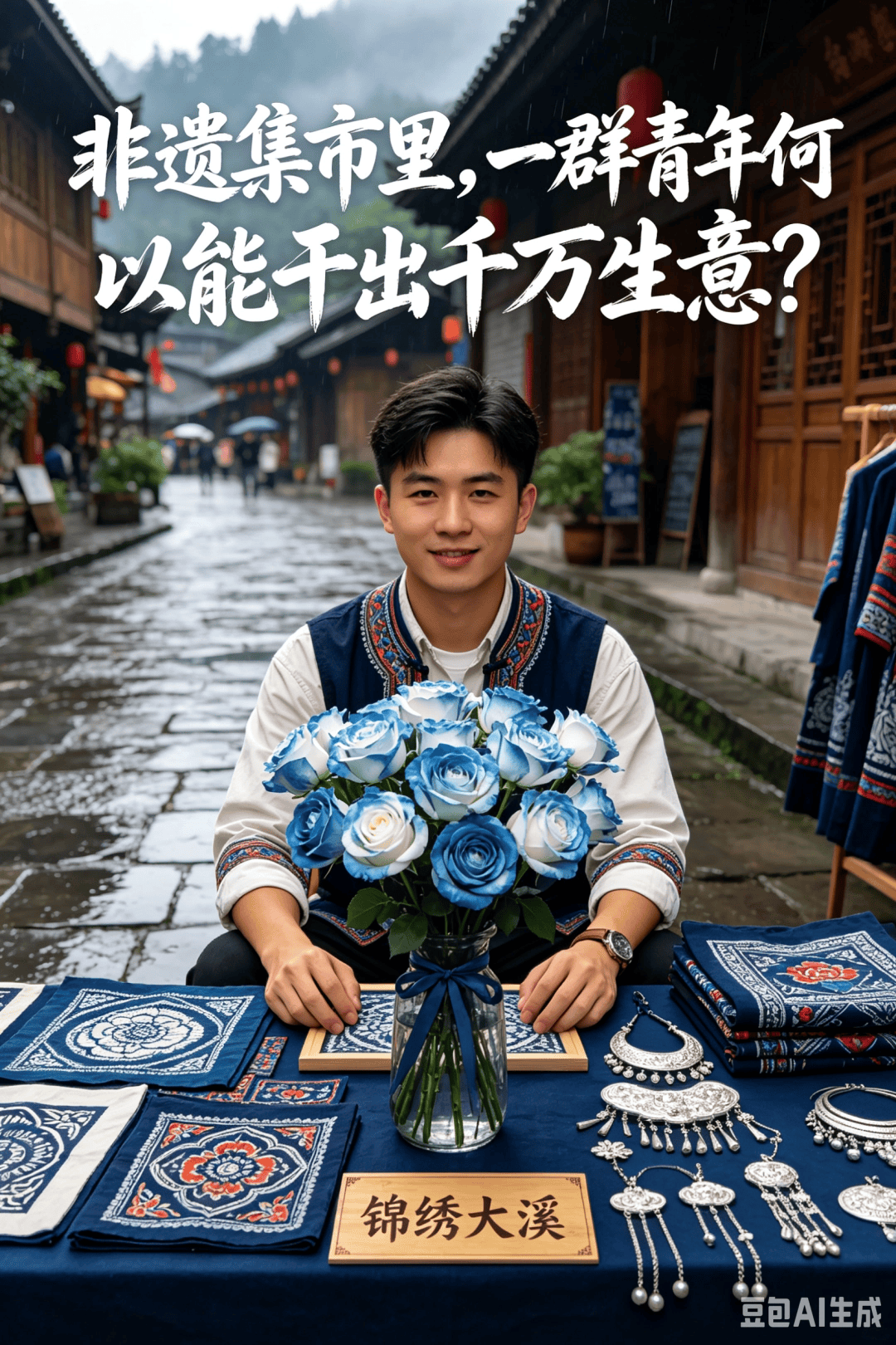 AI组图|一群青年让非遗集市出圈