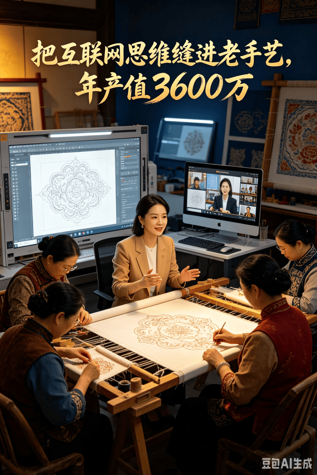 AI组图｜一群青年让非遗集市出圈