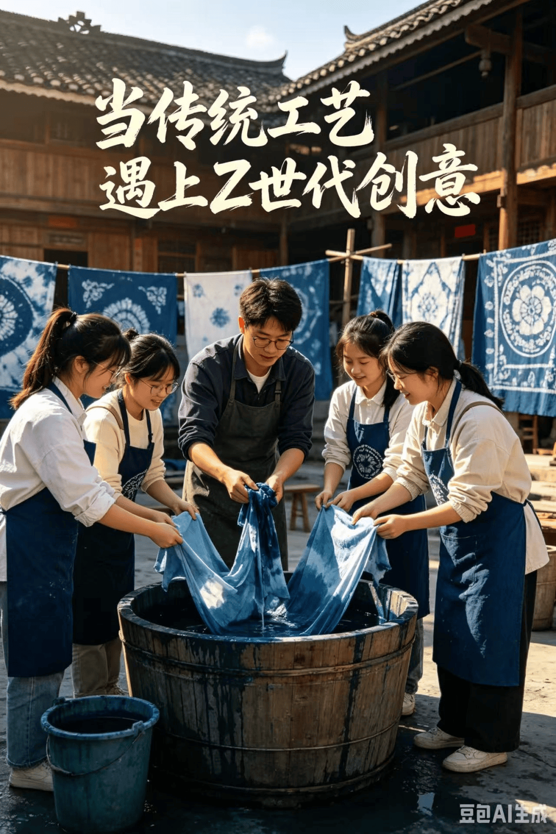 AI组图｜一群青年让非遗集市出圈