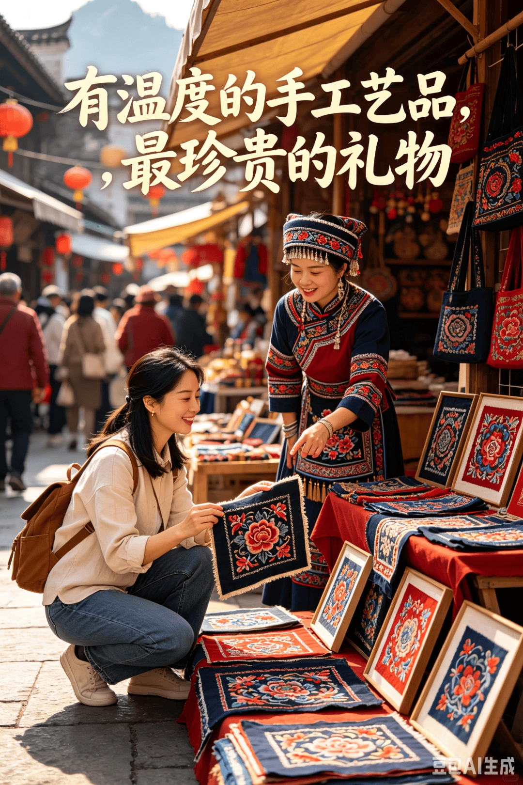 AI组图｜一群青年让非遗集市出圈